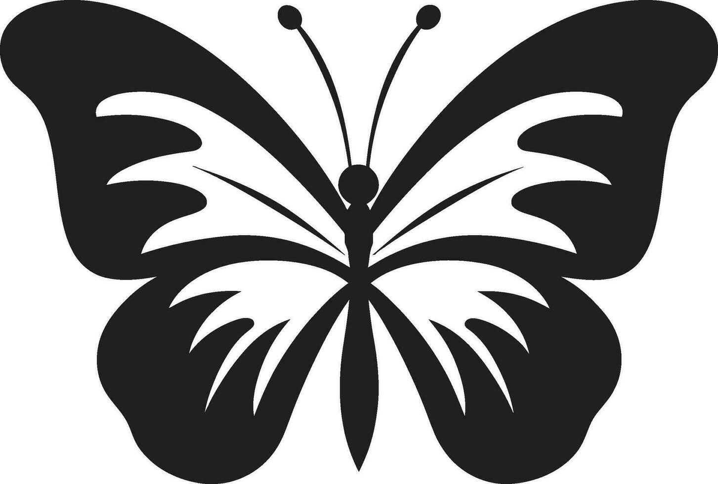 misterio toma ala negro mariposa diseño elegante vuelo en noir mariposa símbolo vector