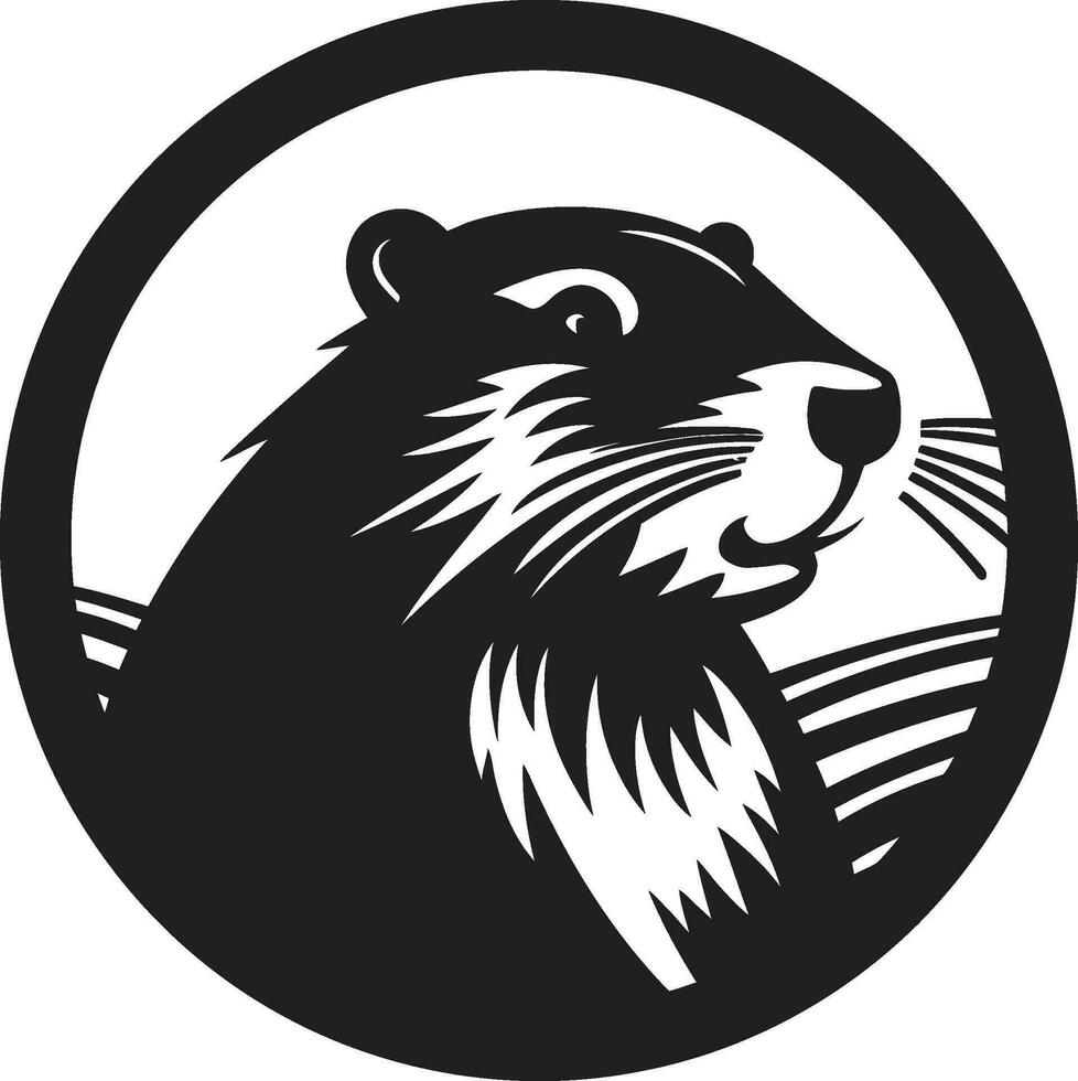 Royal Beaver Logo Noble Beaver Icon vector