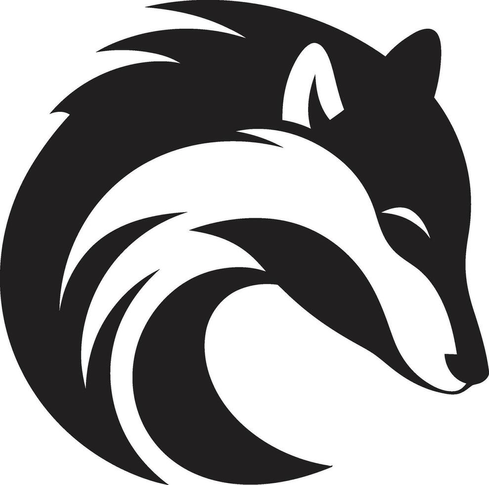 Badger Tribe Insignia Badger Kingdom Crest vector