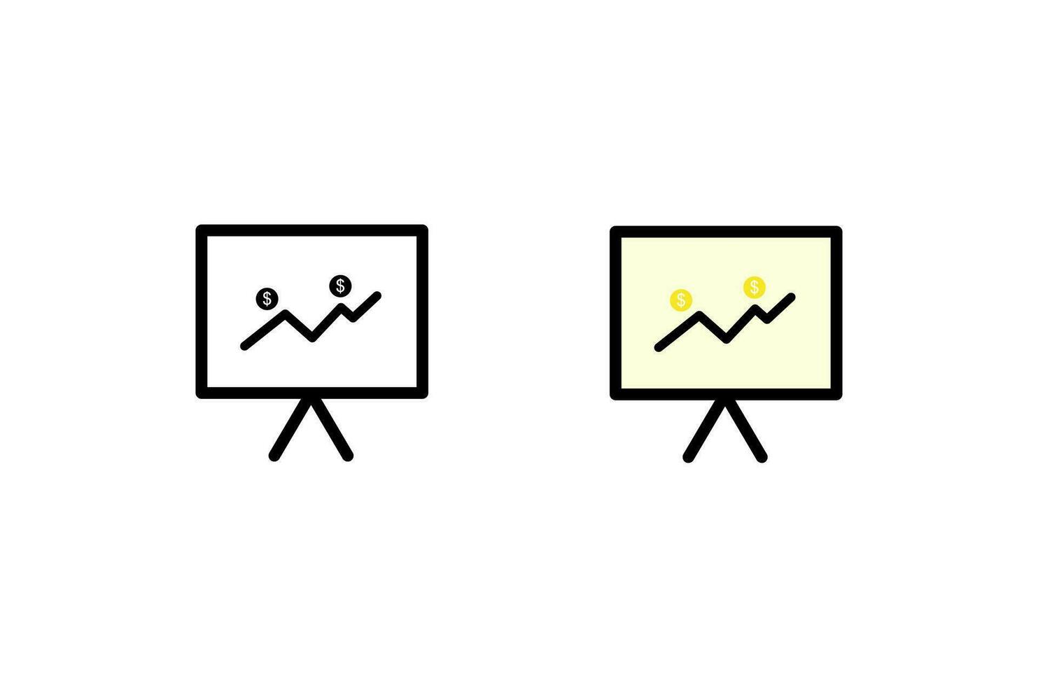 finance business icon, vector eps