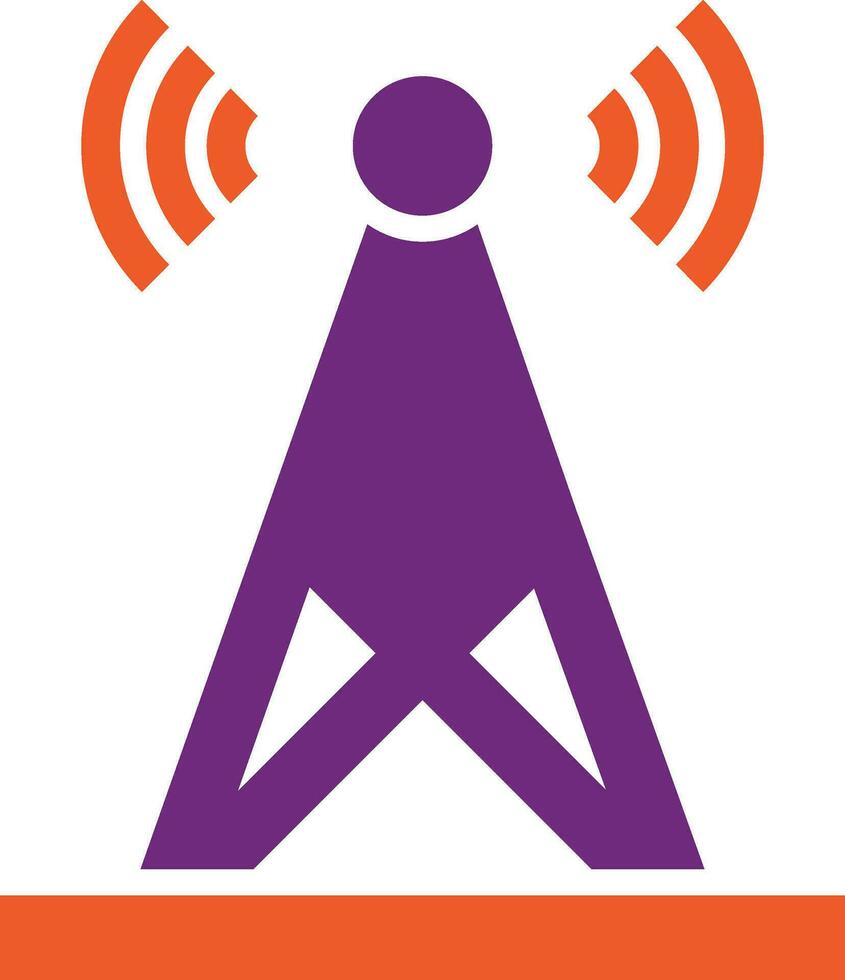 Signal tower Vector Icon Design Illustration