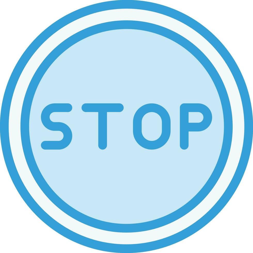 Stop Vector Icon Design Illustration