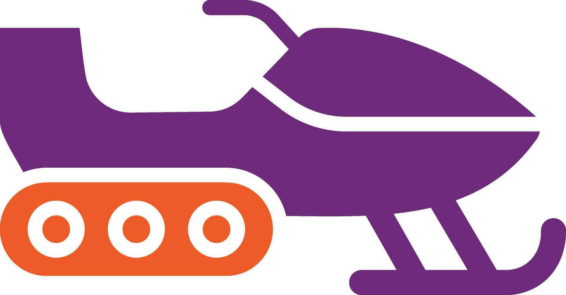 Snowmobile Vector Icon Design Illustration