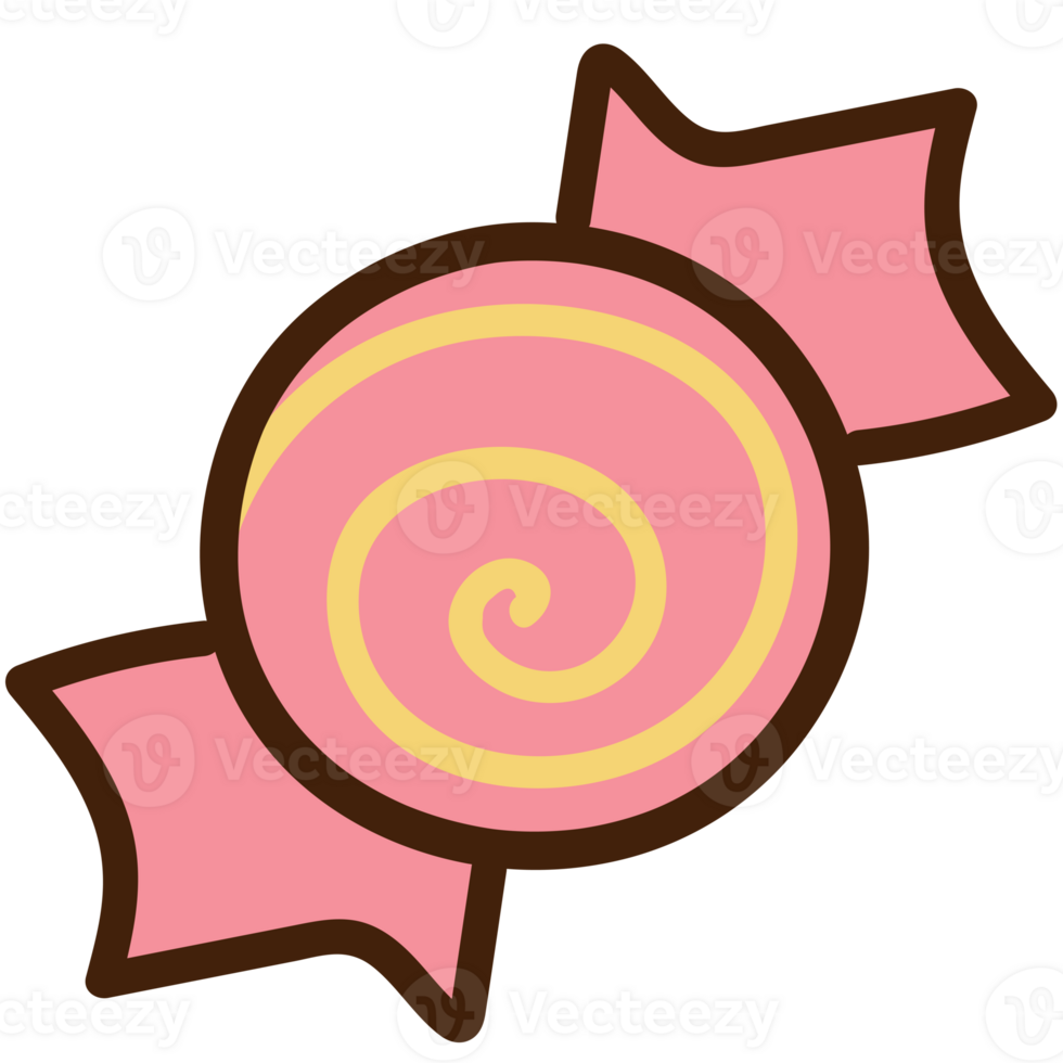 Kawaii Cute Pink Candy doodle png