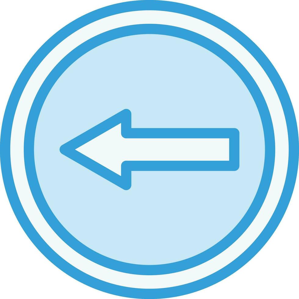 Go left Vector Icon Design Illustration