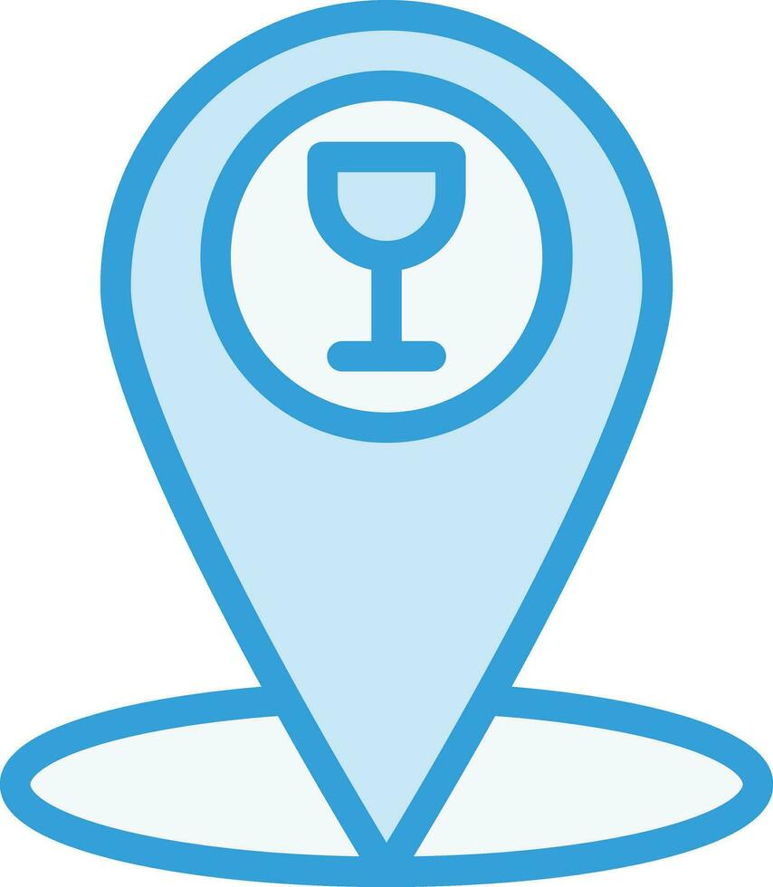 Cafe location Vector Icon Design Illustration