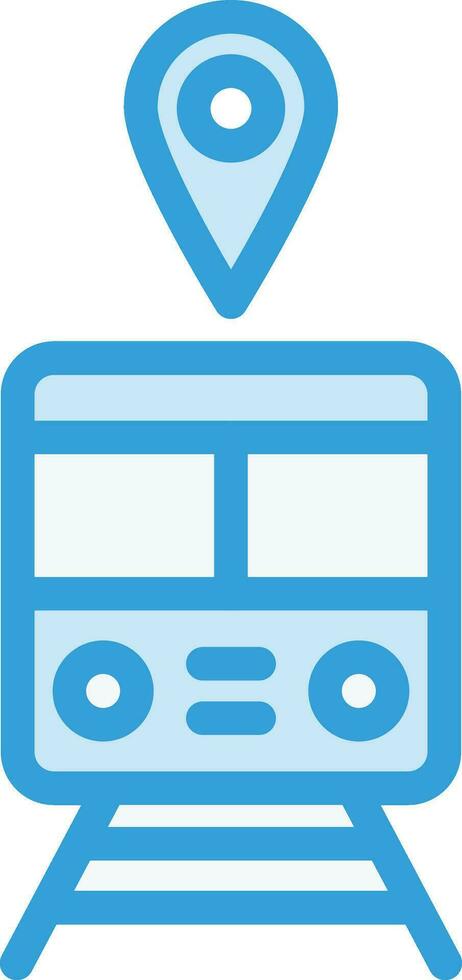 ilustración de diseño de icono de vector de estación de tren