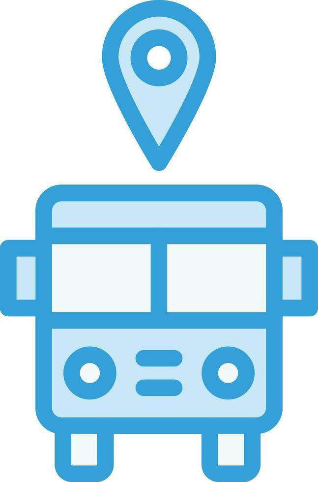 Bus station Vector Icon Design Illustration