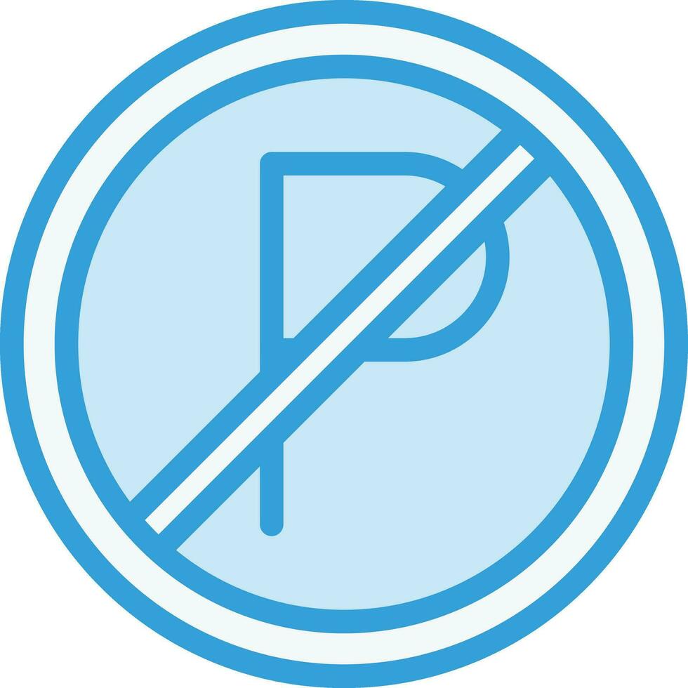 No parking Vector Icon Design Illustration