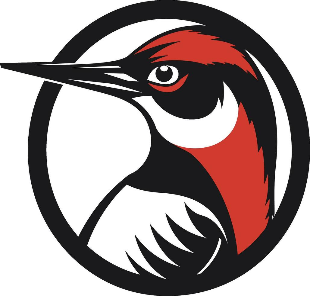 Black Woodpecker Bird Logo A Unique and Memorable Brand Identity Black Woodpecker Logo A Powerful and Effective Marketing Tool vector