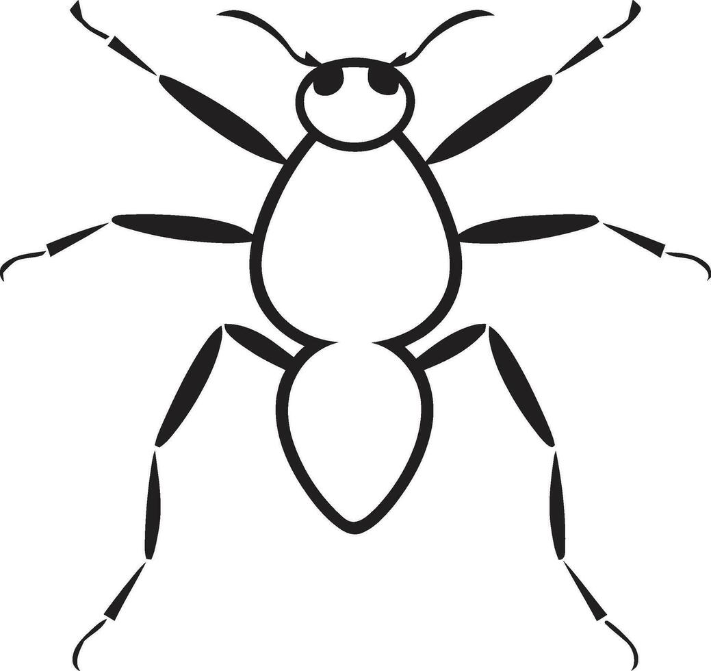 Black Vector Ant Symbol A Timeless Logo Striking Simplicity Black Ant Vector Design