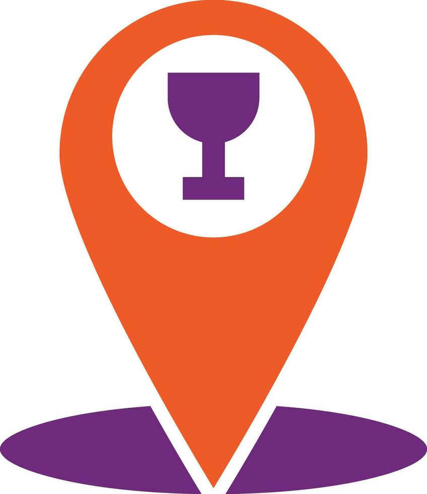 Cafe location Vector Icon Design Illustration