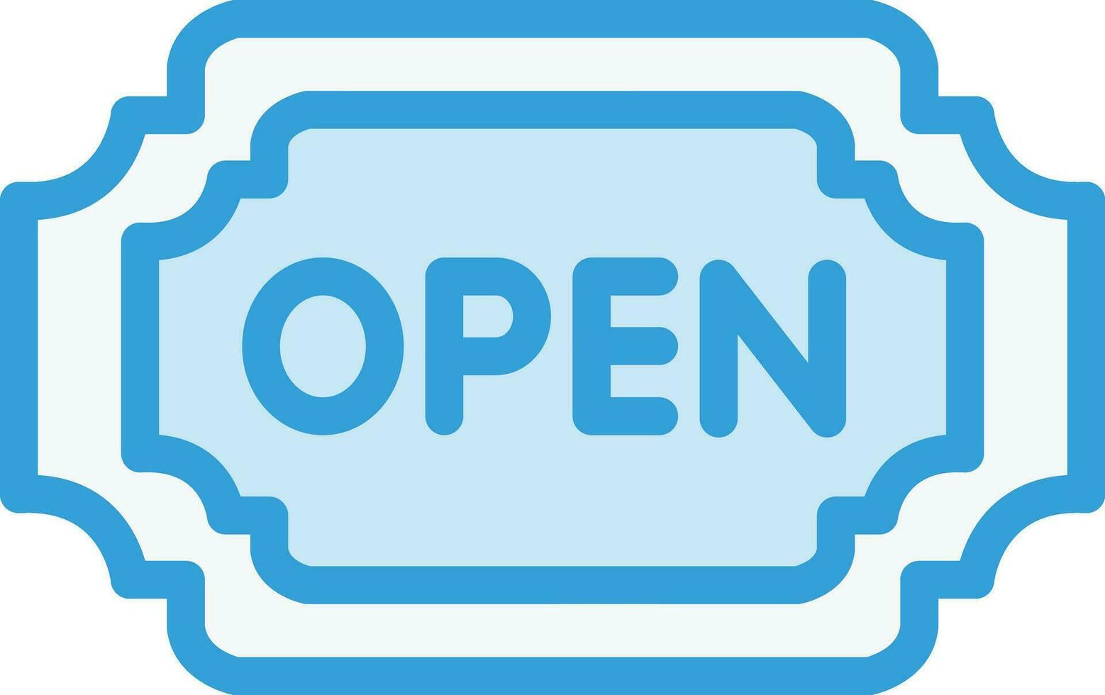 Open Vector Icon Design Illustration