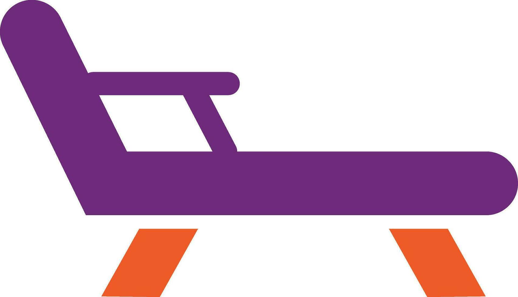 Deck chair Vector Icon Design Illustration