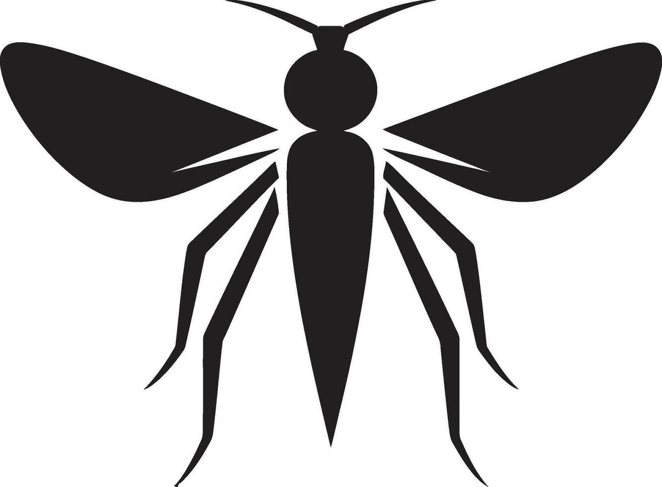 Mosquito Minimalist Icon Elegant Mosquito Vector Logo