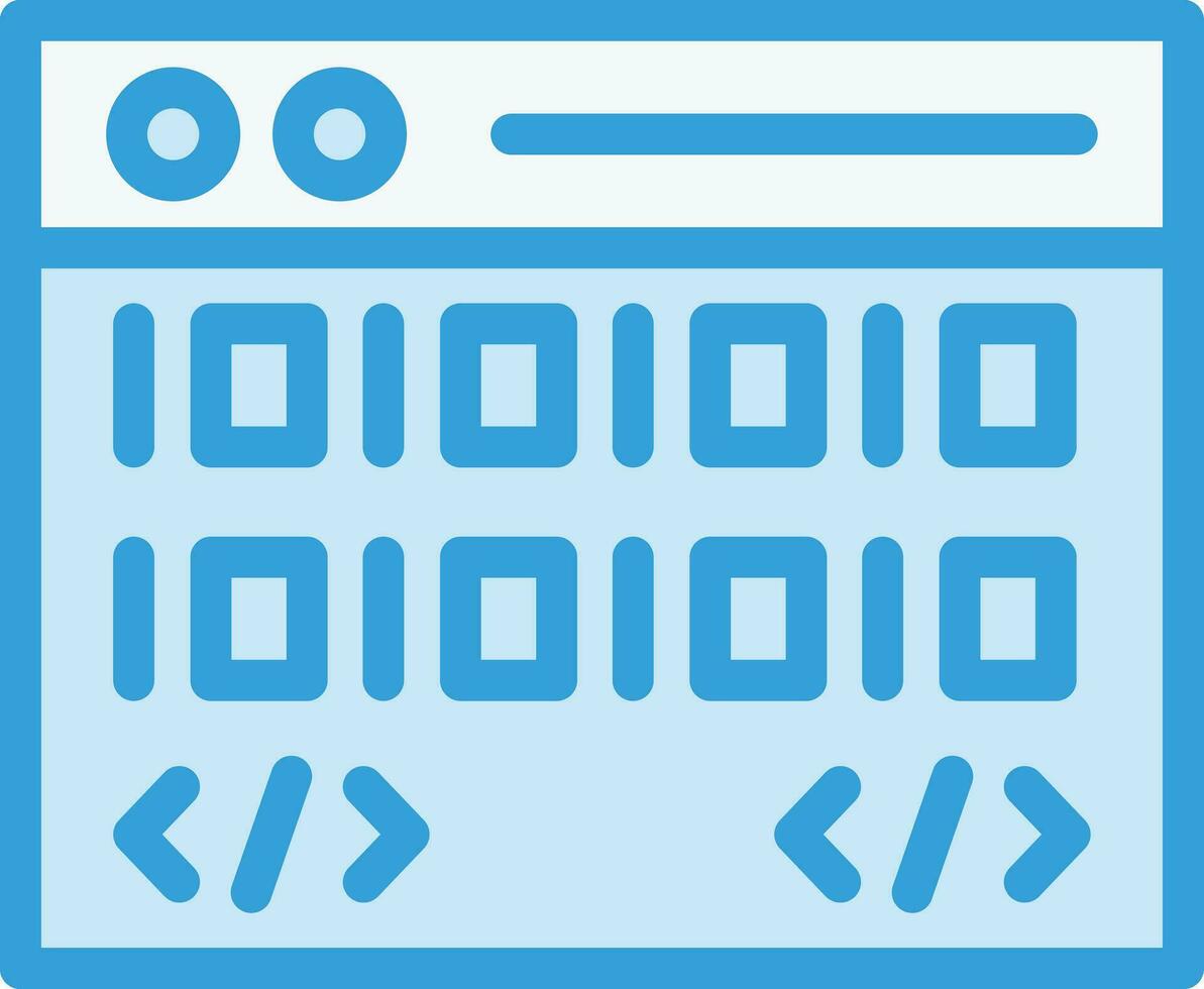 Coding Vector Icon Design Illustration