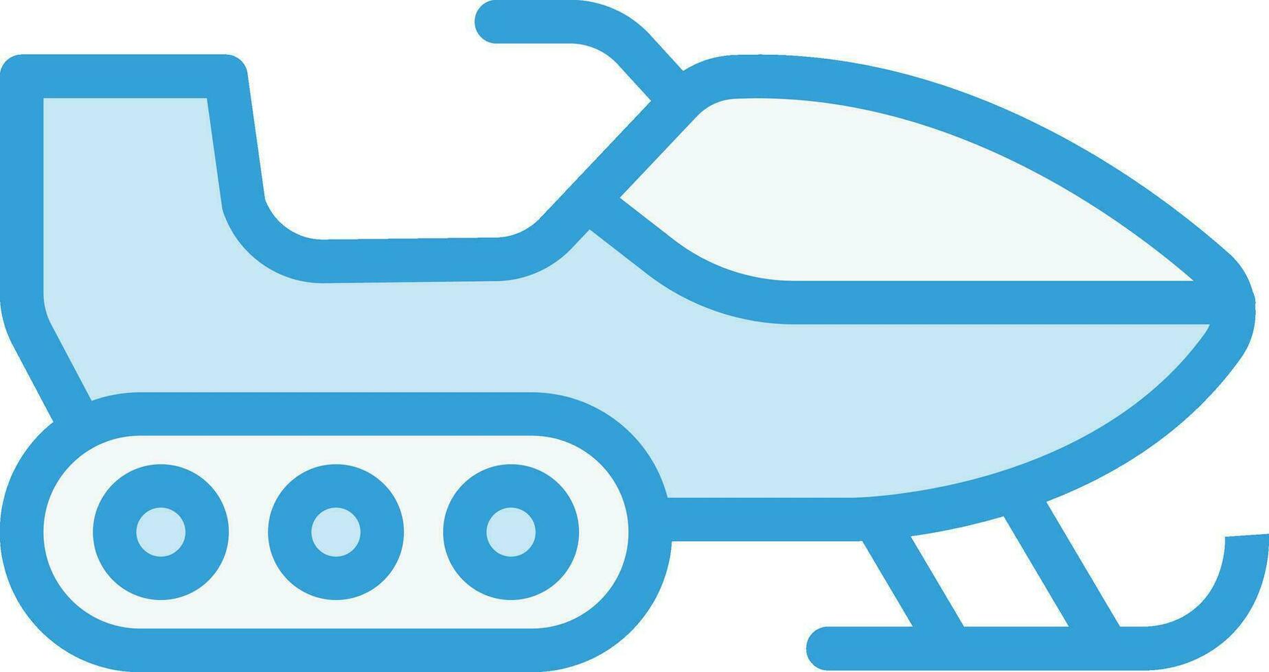 ilustración de diseño de icono de vector de moto de nieve