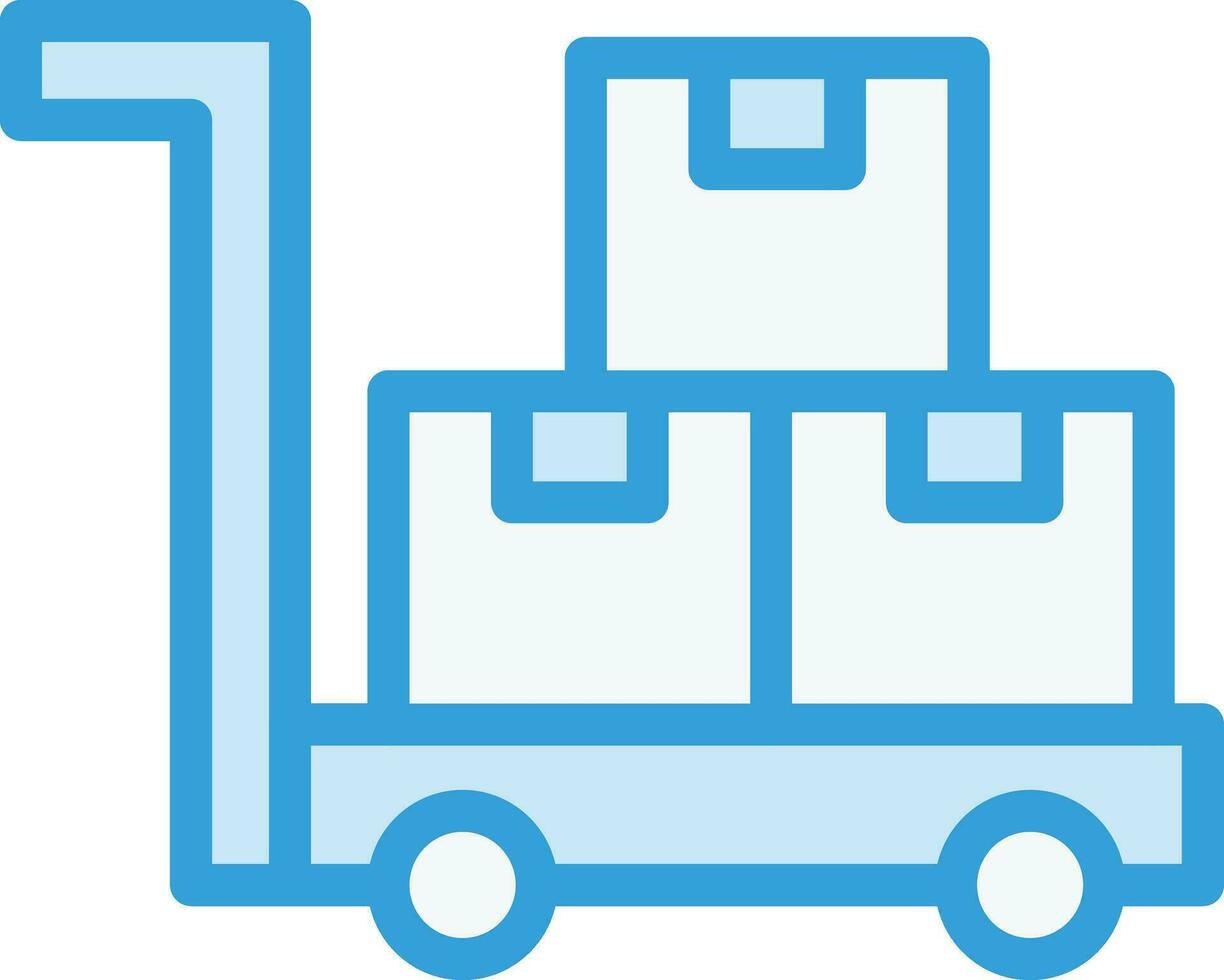 Trolley Vector Icon Design Illustration