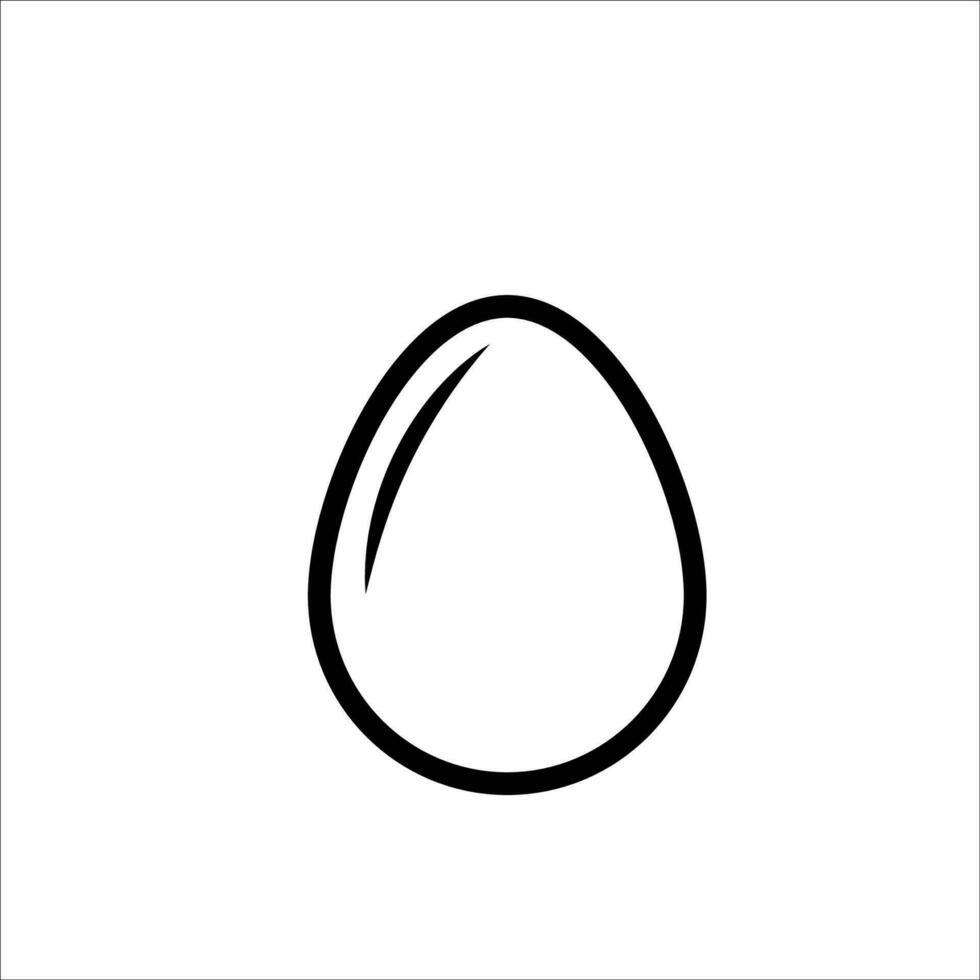 Egg icon vector