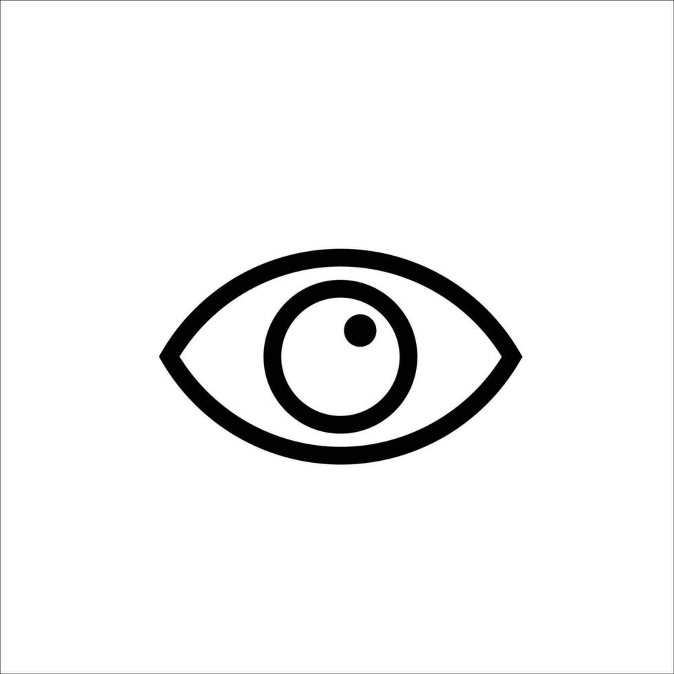 ojo icono vector