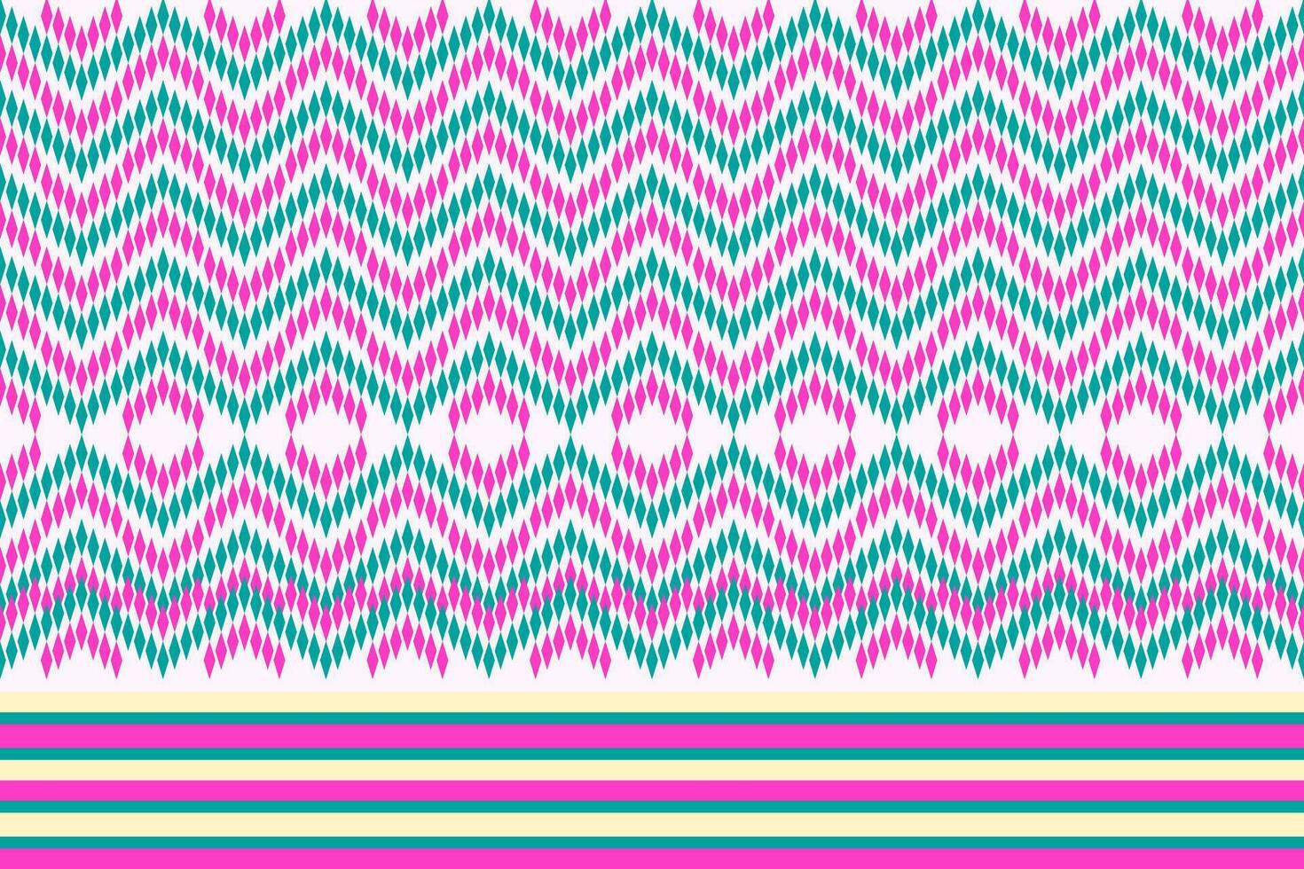 Pattern background from geometric shapes, pink and green stripes. For destroying gift wrap, book cover, clothes, table cloth vector