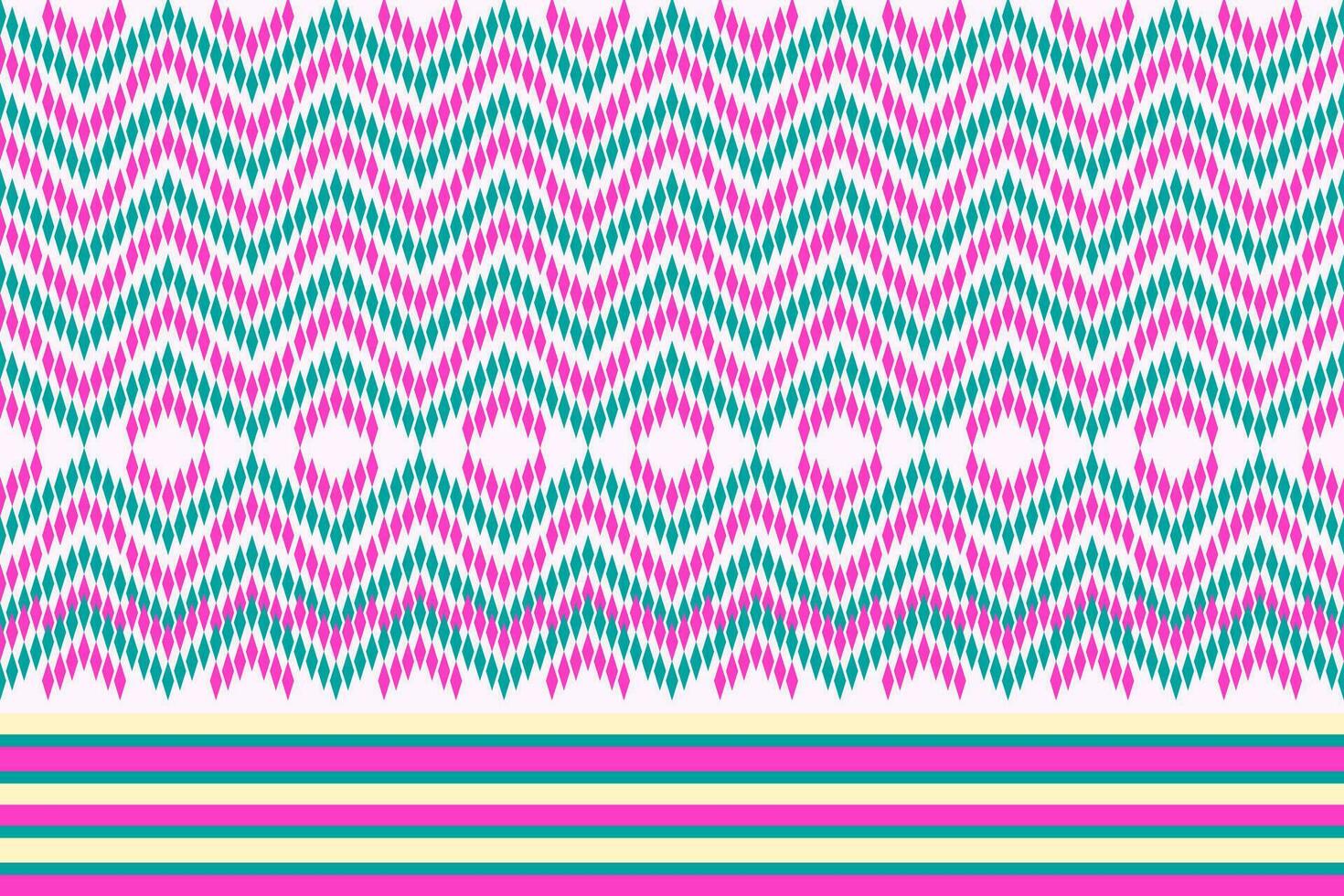 Pattern background from geometric shapes, pink and green stripes. For destroying gift wrap, book cover, clothes, table cloth vector