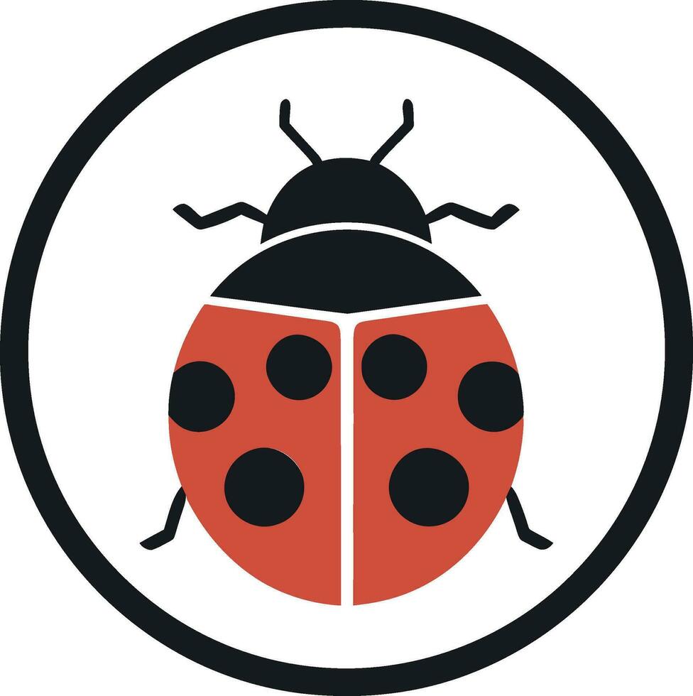 Elegant Simplicity in Motion The Monochrome Ladybugs Emblem Nocturnal Majesty Unveiled The Sleek Ladybug Insignia vector