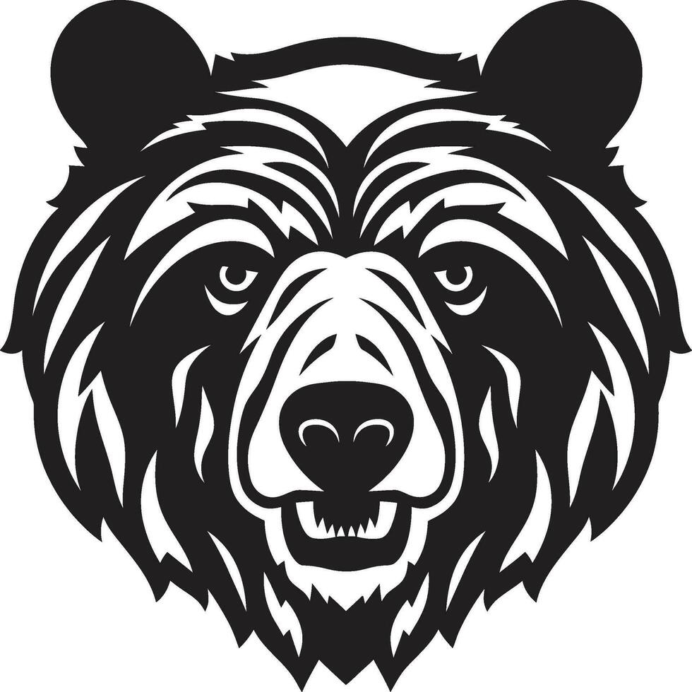 oso tribu cresta oso dinastía insignias vector