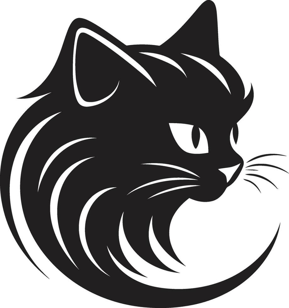 Panther in Shadows Whiskered Elegance vector