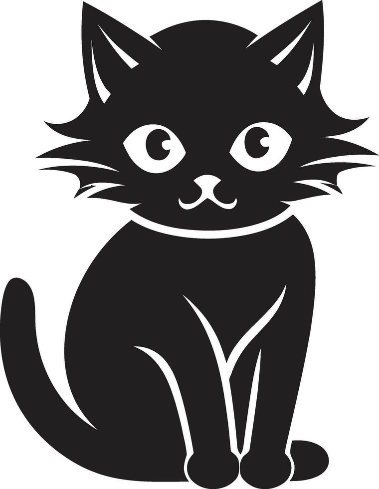 gatos cola símbolo elegante vector gato icono