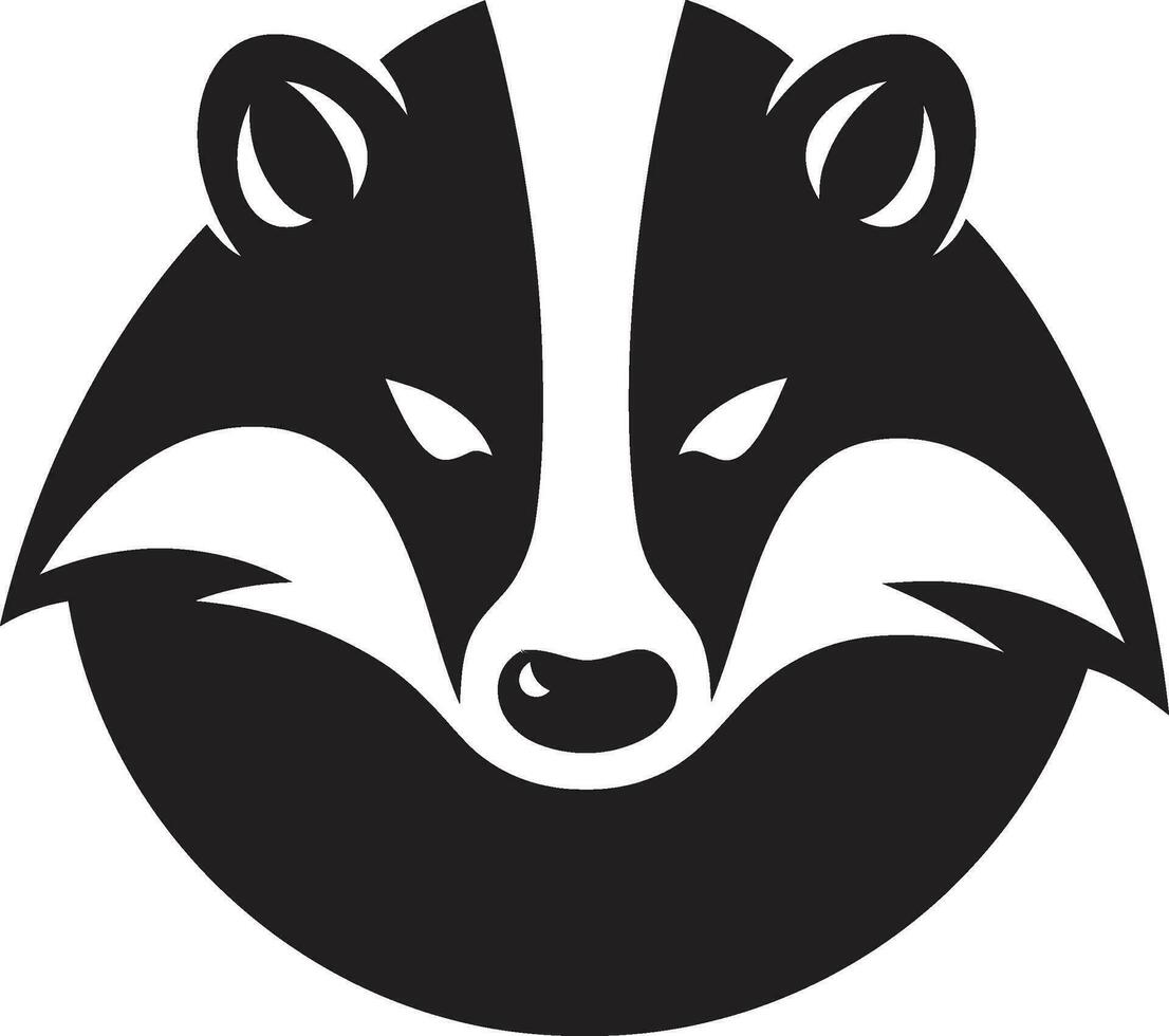 Badger Coat of Arms Ferocious Badger Logo vector