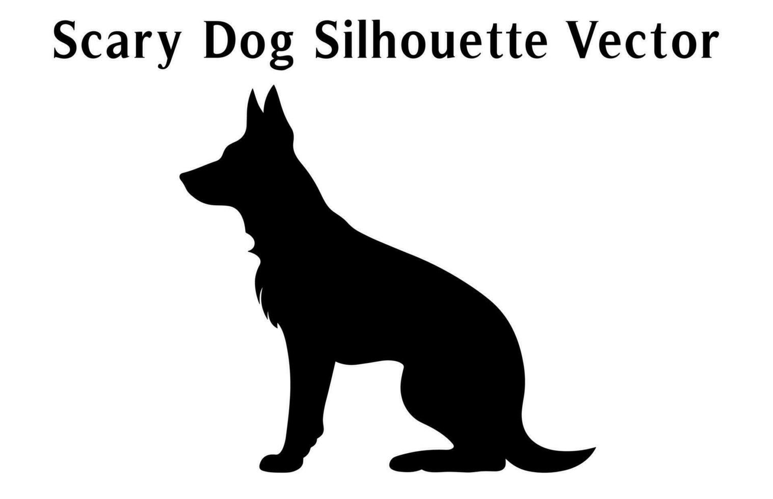 Free Halloween Scary Dog Vector Silhouettes bundle, Set of silhouettes Halloween evil black Dogs