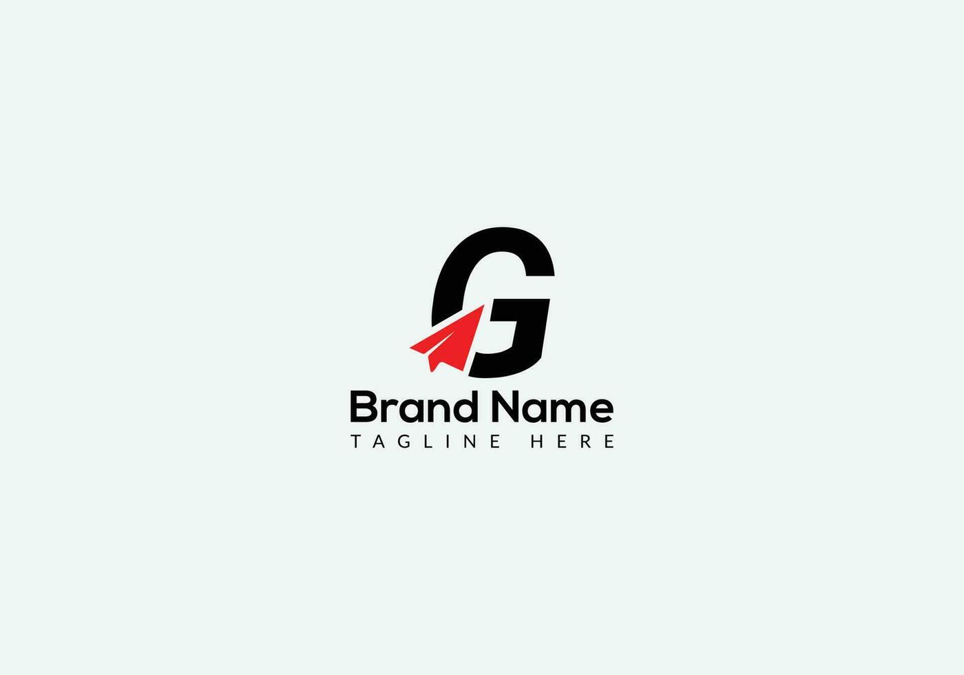 Abstract G letter modern initial lettermarks news logo design vector