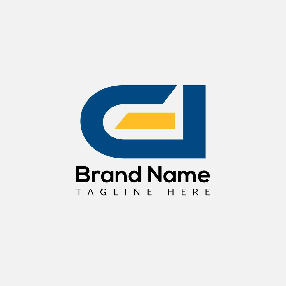 Abstract GI letter modern initial lettermarks logo design vector