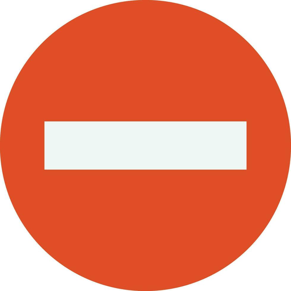 Minus Delete Sign vector