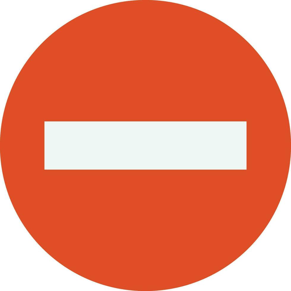 Minus Delete Sign vector