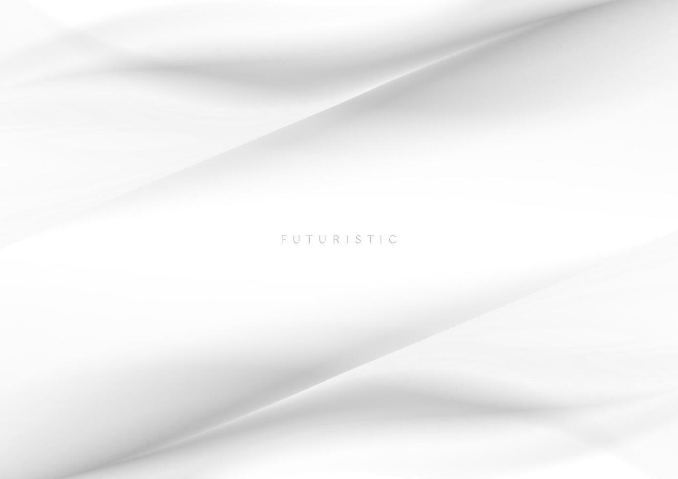 Abstract white grey smoke waves background vector