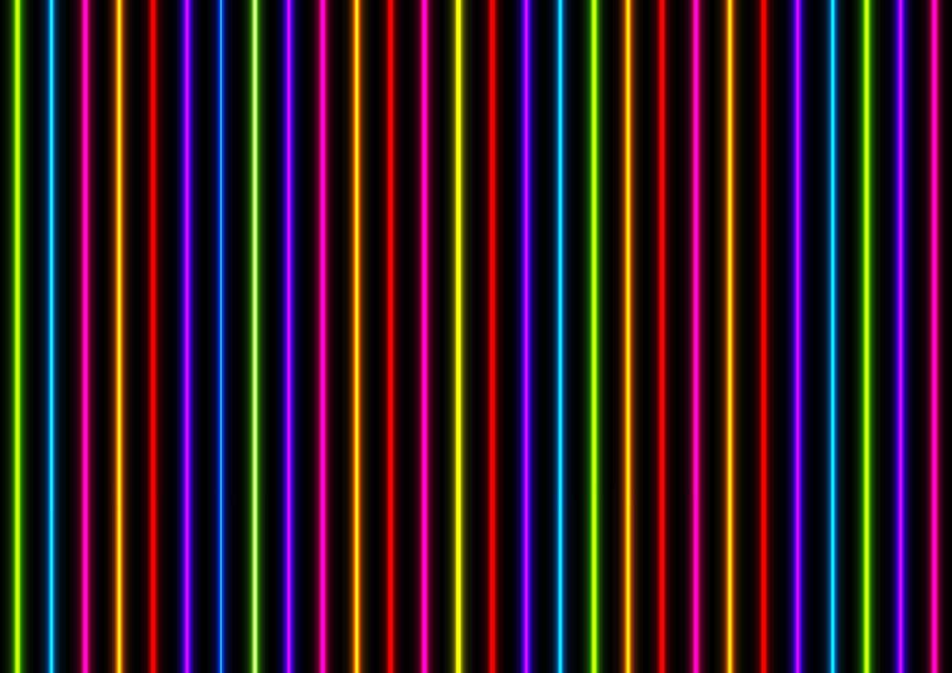 Colorful neon laser lines abstract background vector