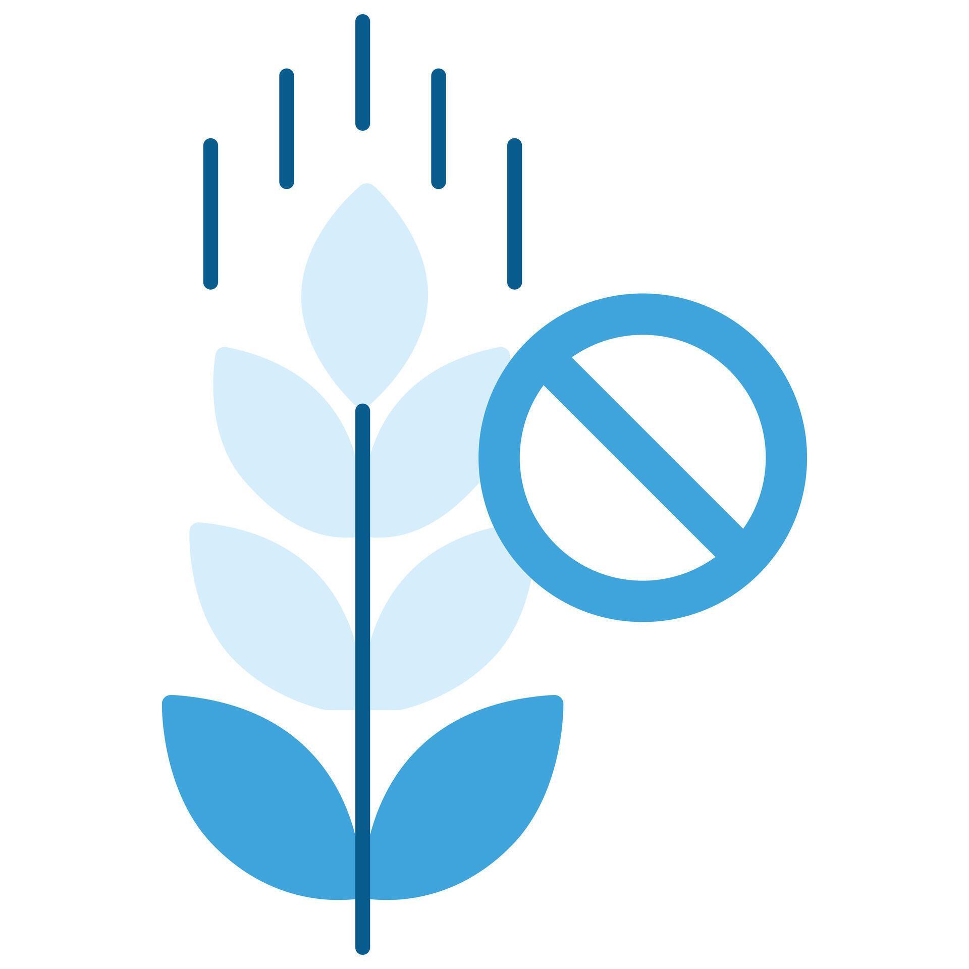 Gluten free, celiac friendly, no gluten, safe for celiacs Icon. Signify