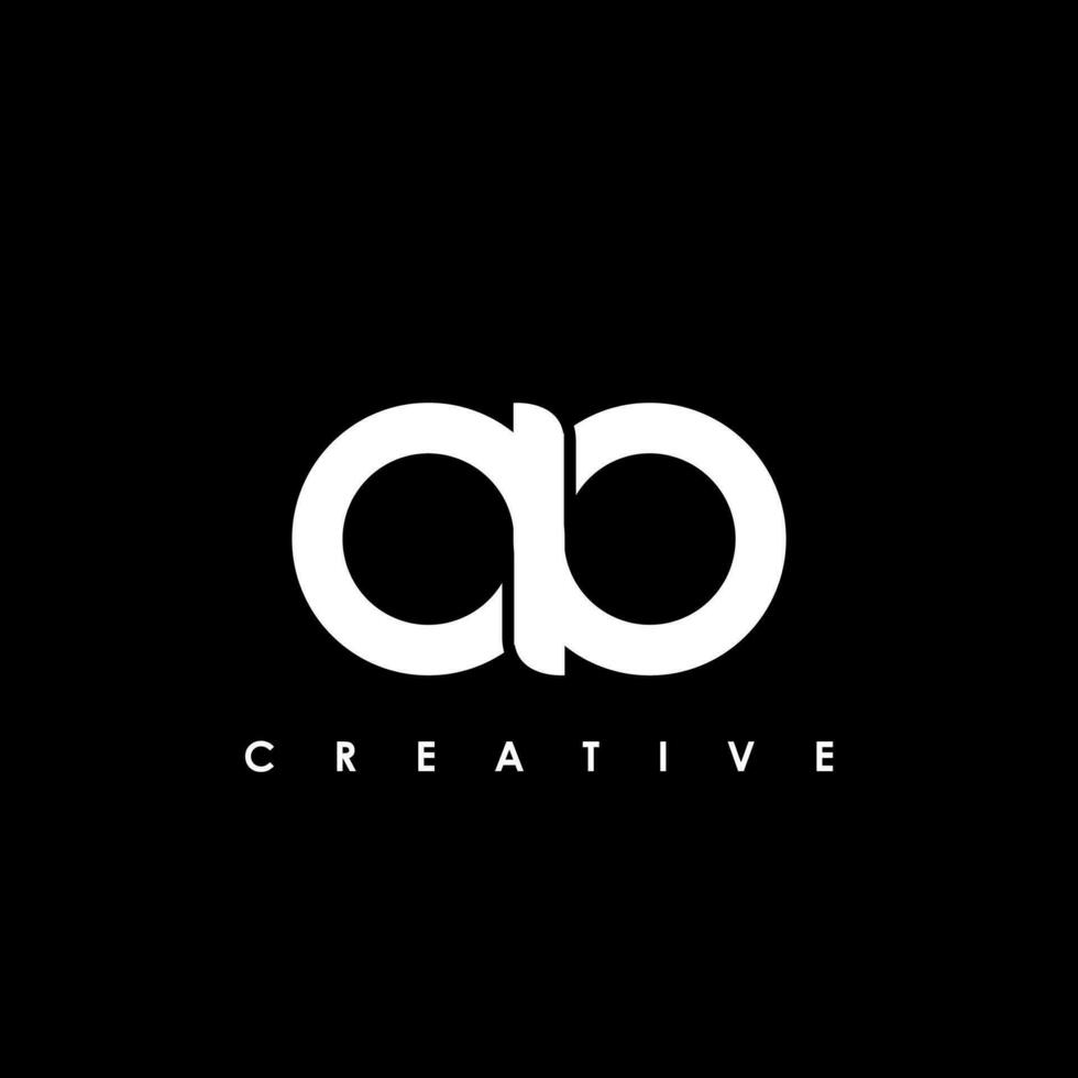 AB Letter Initial Logo Design Template Vector Illustration
