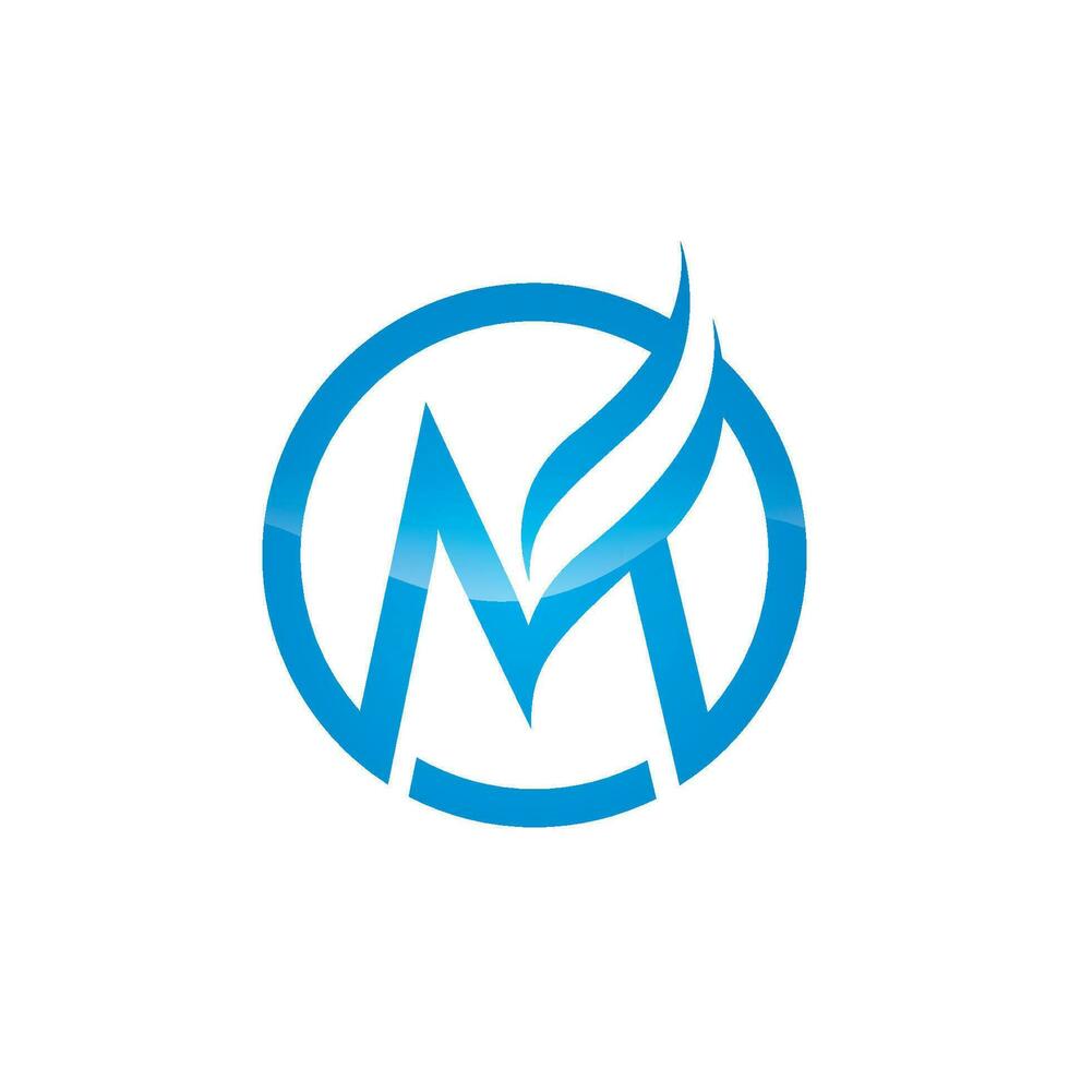 M Letter Logo Template vector
