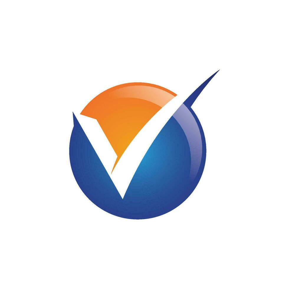 V Letter Logo Template vector