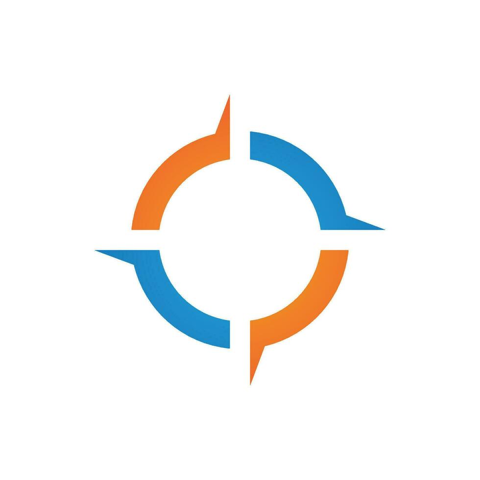 Compass vector icon illustration