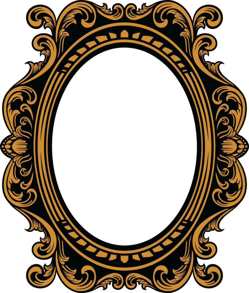 Mirror Vintage Frame vector