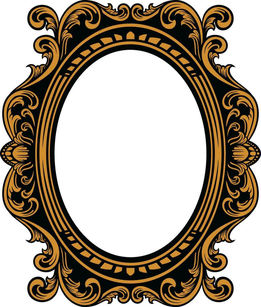 Mirror Vintage Frame vector