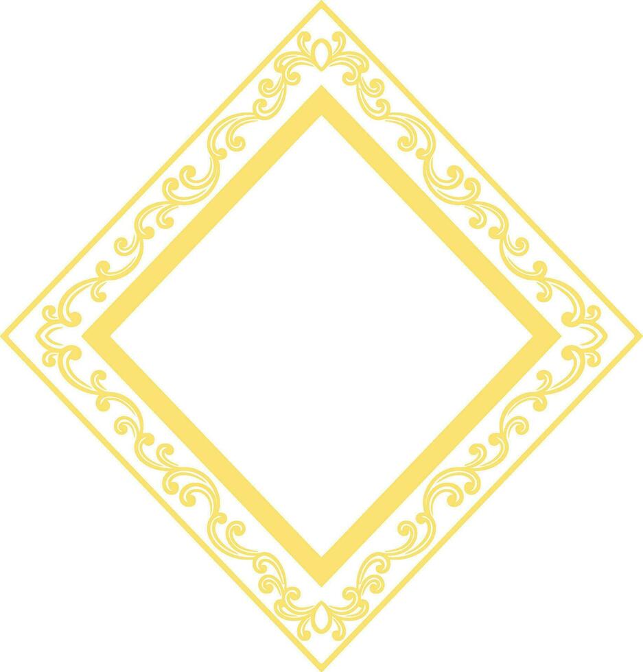 Ornament Frame for wedding vector