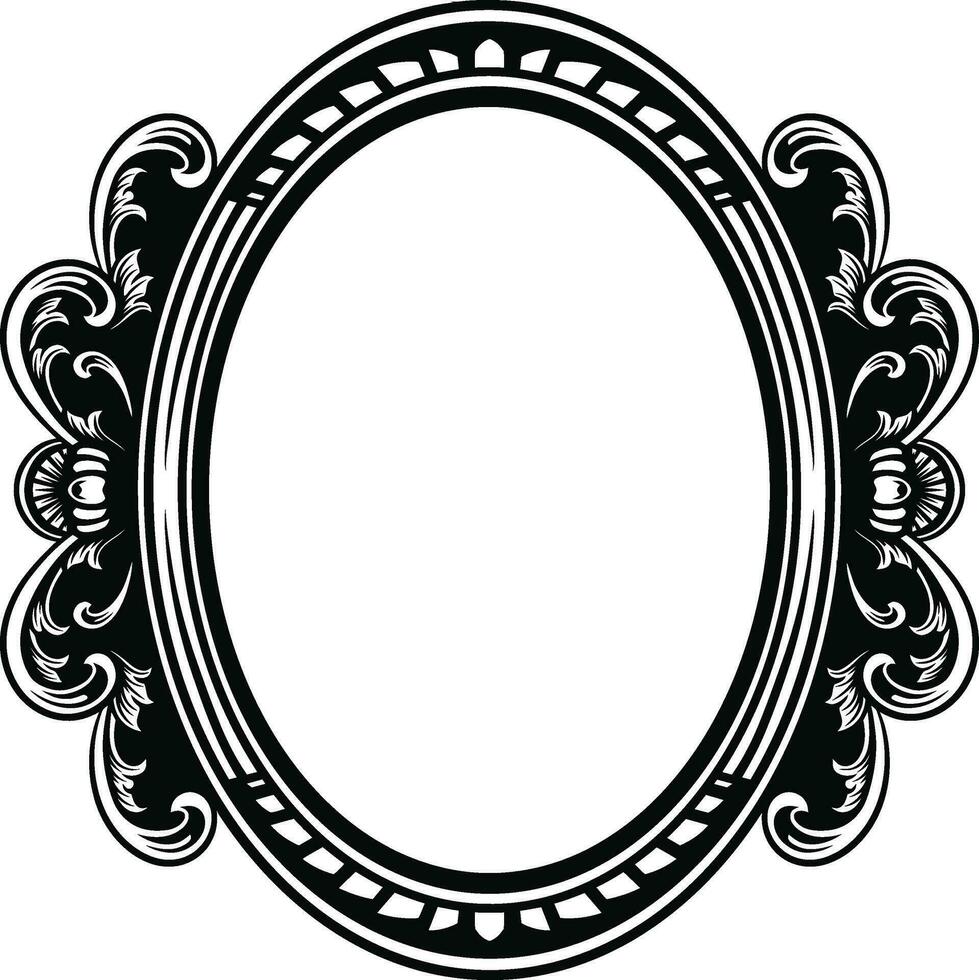 Mirror Vintage Frame vector