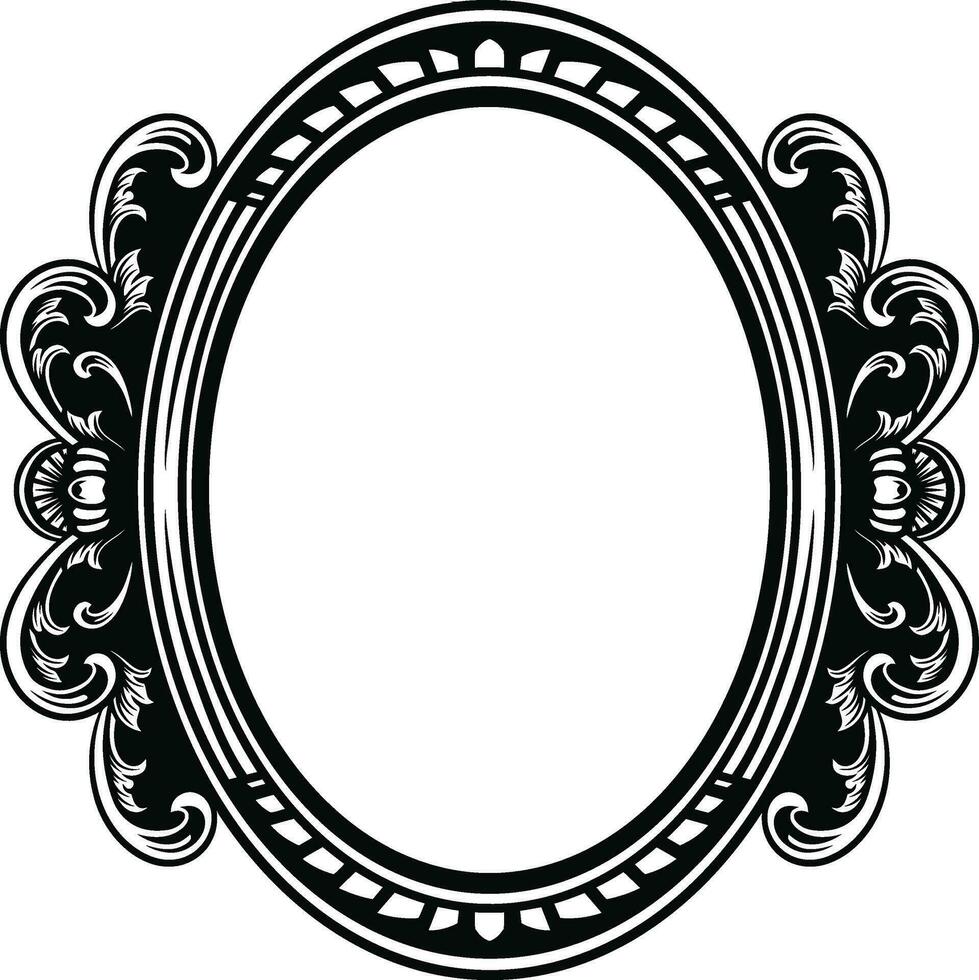 Mirror Vintage Frame vector