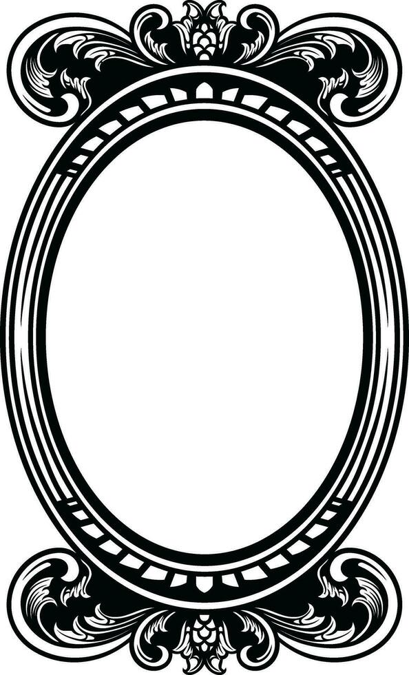 Mirror Vintage Frame vector
