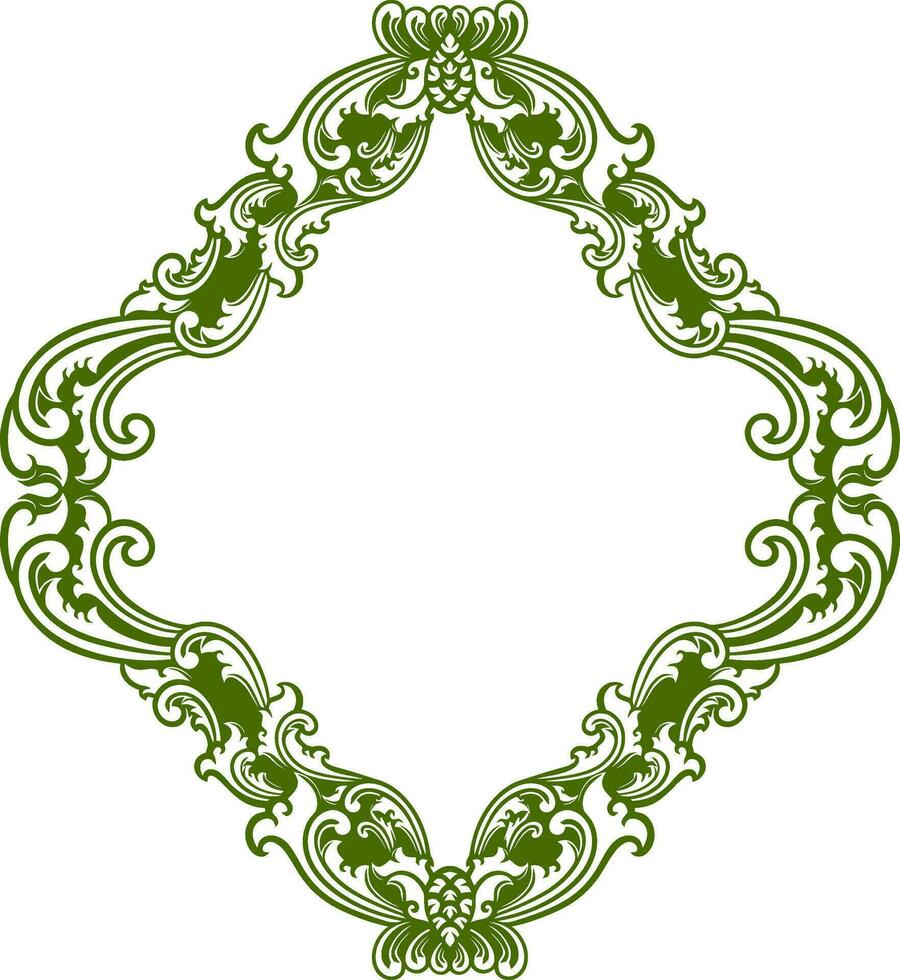 Ornament Frame for wedding vector